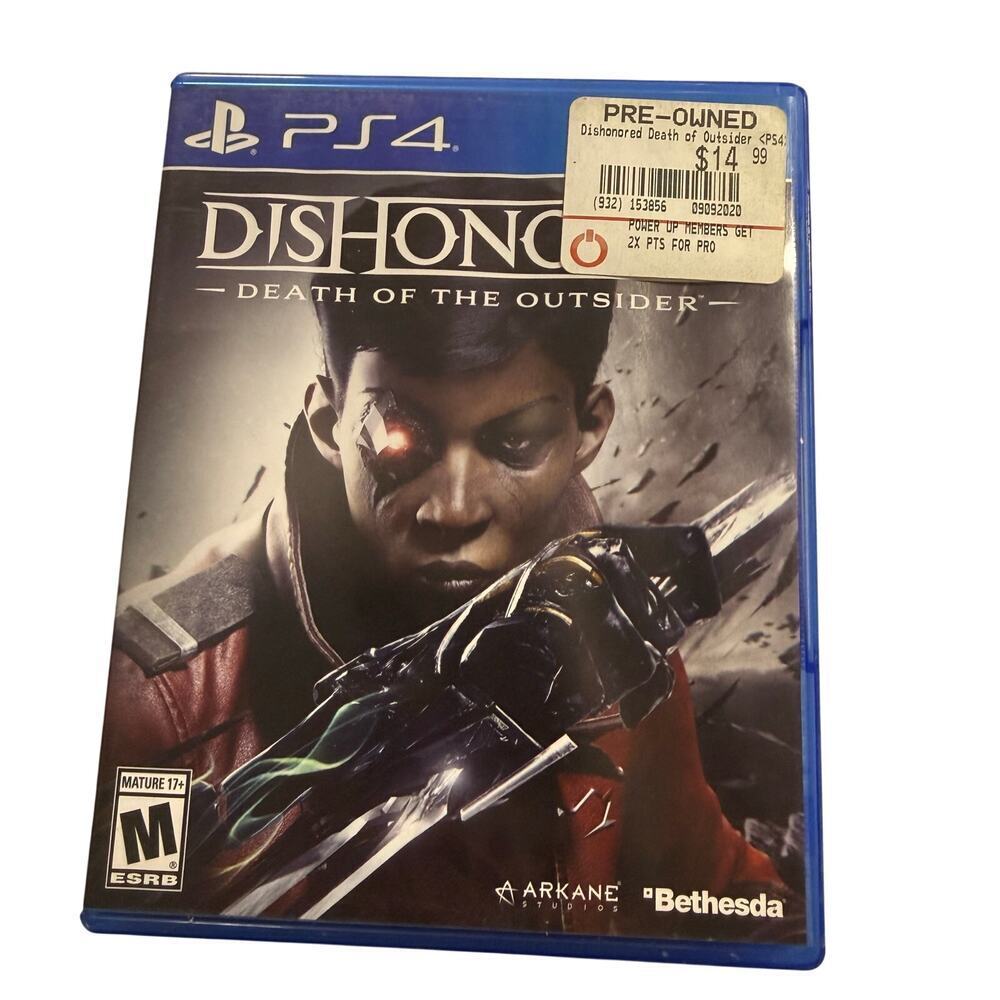 Dishonored Death of the outsider PlayStation 4